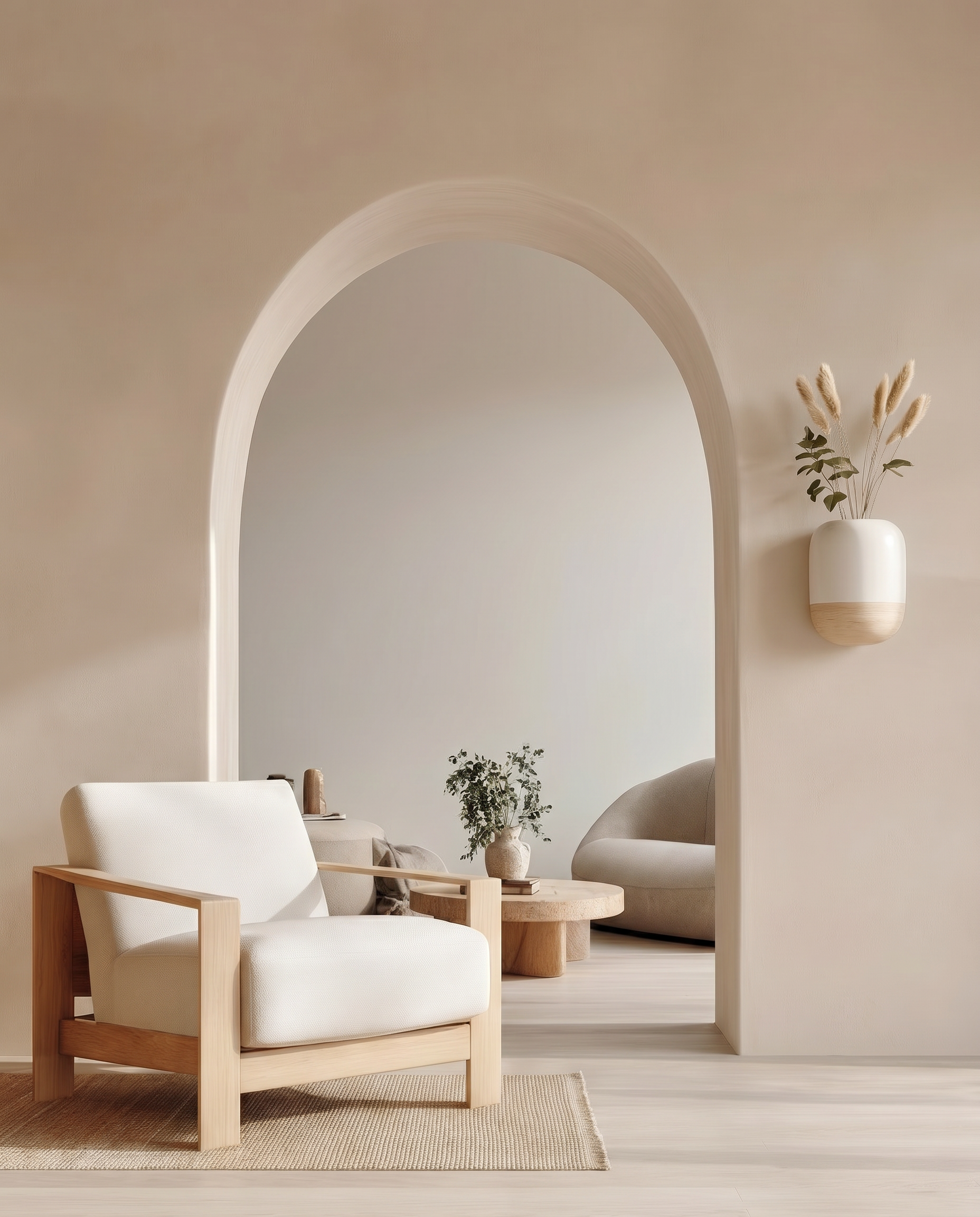 Vase mural lifestyle salon